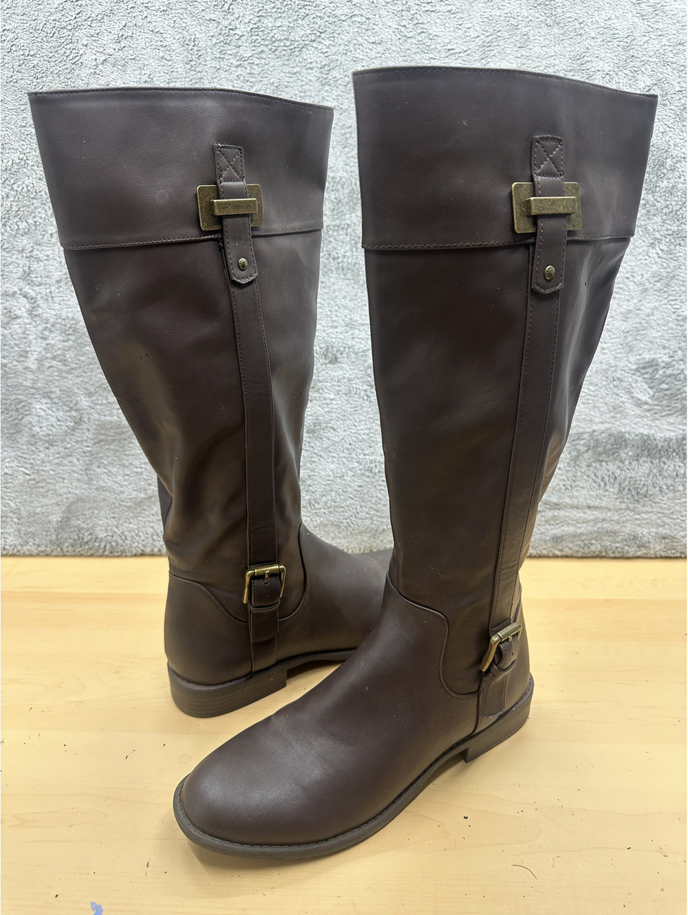 Classic Brown Riding Boots Knee High